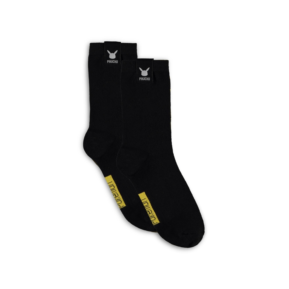 Pokémon - Pikachu Sport (2Pack) Chaussettes - Vert/Noir